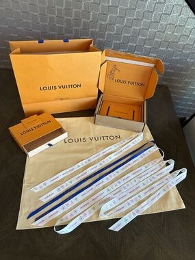 Louis Vuitton accessory items dust bag shopping bag box Murakami holiday catalog